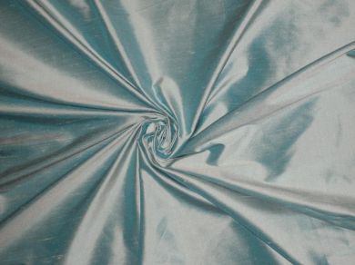 silk dupioni silk 54&quot; width -Water blue colour