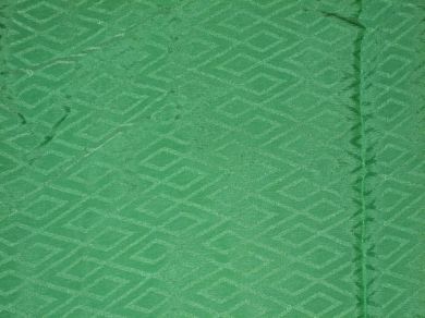 Parrot Green colour Crepe Silk~Geometrical design Width 44" wide [1339]