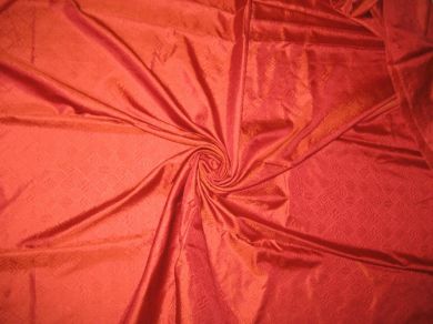 Tomato Red and Orange colour Printed Silk Satin 54&quot; wide
