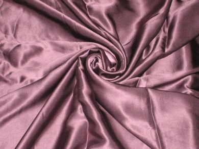 Aubergine colour silk satin width ~44&quot;
