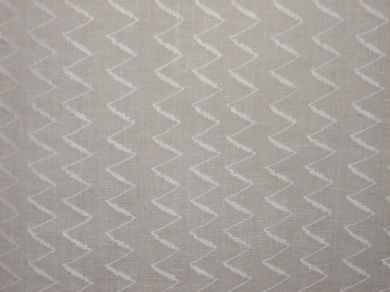 White cotton organdy fabric leno dobby zigzag design 44&quot; wide