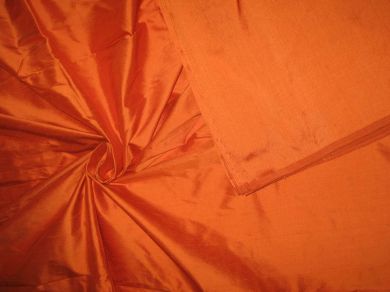 Silk Dupioni Mandarin Orange fabric 54" wide DUP#44[4]