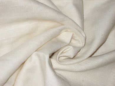 Cotton Linen fabric ~Ivory colour~Width 44&quot; wide