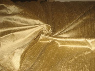 Dark Gold Silk Dupioni~Width 54&quot;