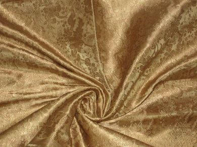 Silk Brocade Fabric ~Width 44&quot; Olive Green Color