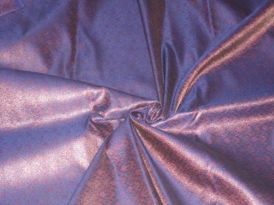 Purple Floral Design Silk Brocade