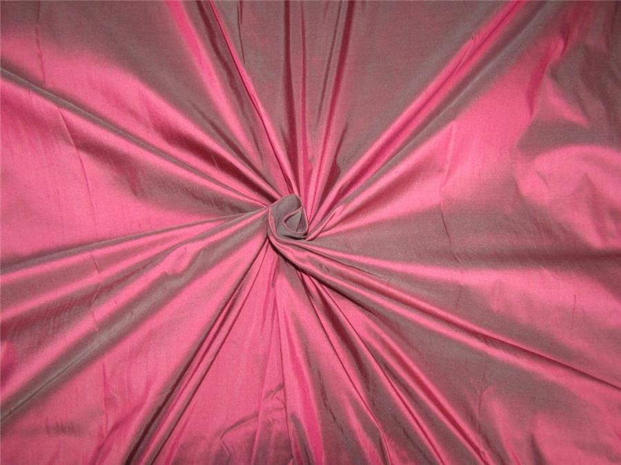 100% pure silk dupion Iridescent pink x grey colour 54" wide DUPA256[2]