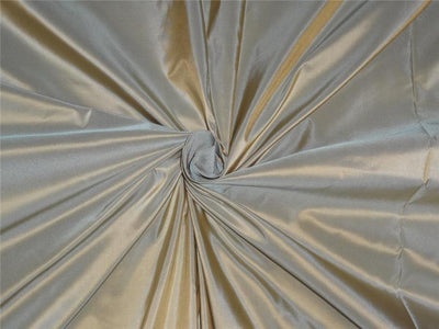 SILK TAFFETA FABRIC GOLD X MINT COLOR 54" wide TAF259[3]