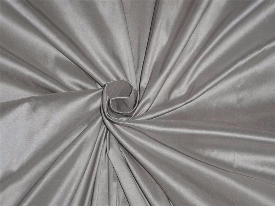 100% Pure SILK Dupion FABRIC silver colour 54" wide DUP237[2]