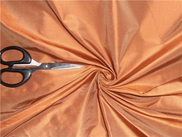 100% PURE SILK TAFFETA FABRIC TIGERS EYE X LIGHT BROWN 54" wide TAF#242