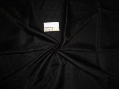 Silk Brocade Jet Black Colour 44" wide BRO304[4]