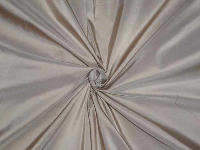 100% Pure SILK TAFFETA FABRIC Stone 54" wide TAF#50[2]