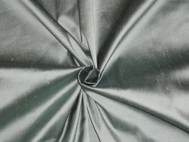 100% Pure SILK Dupioni FABRIC Icy Green color 48" wide DUP#170[1]