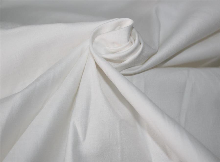 Viscose Lycra Satin fabric 40" Wide Ivory Color [9410]