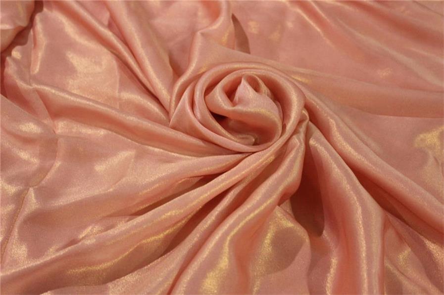 Polyester Shimmer Fabric Dark Rose Pink color 44&quot;wide FF#16[1]