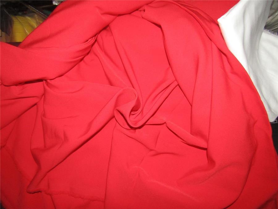 Red Color Scuba Crepe Stretch Jersey Knit Dress fabric ~ 58&quot; wide