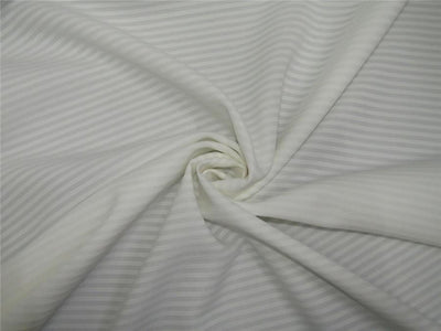 White neoprene/ striped scuba thin fabric 59" wide[8768]