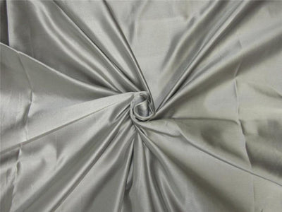 66 momme silk dutchess satin fabric Silver grey color 60" wide