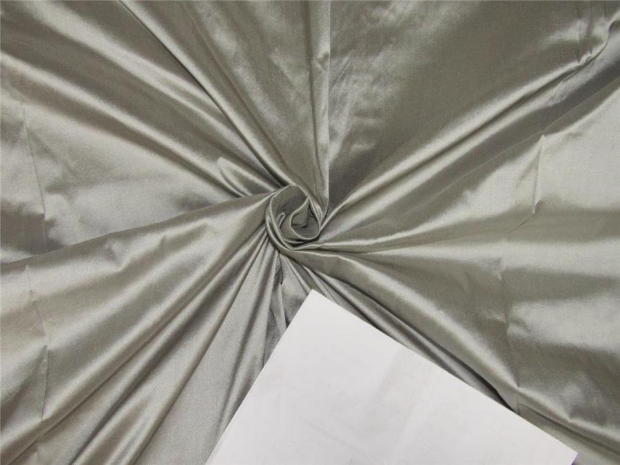 100% pure silk dupioni fabric dusty grey color 54" wide DUP#D[3]