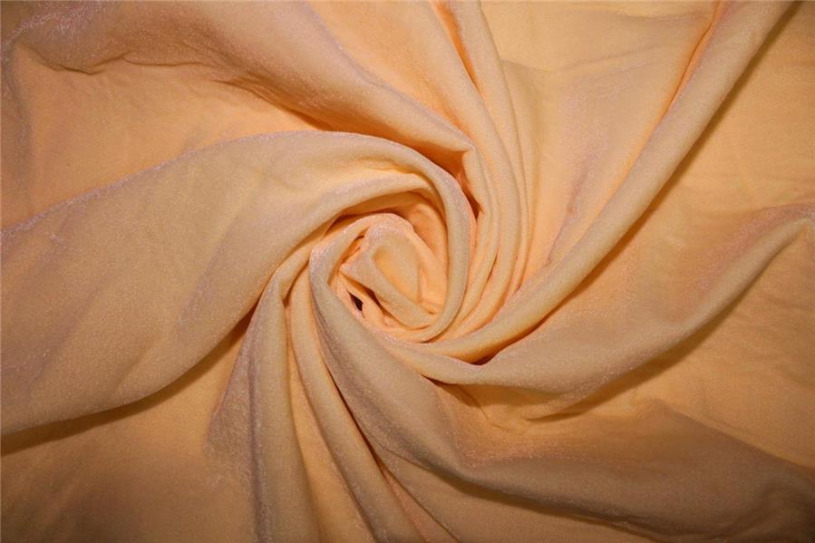 100% Micro Velvet Peach Fused Fabric 44" wide[9137]