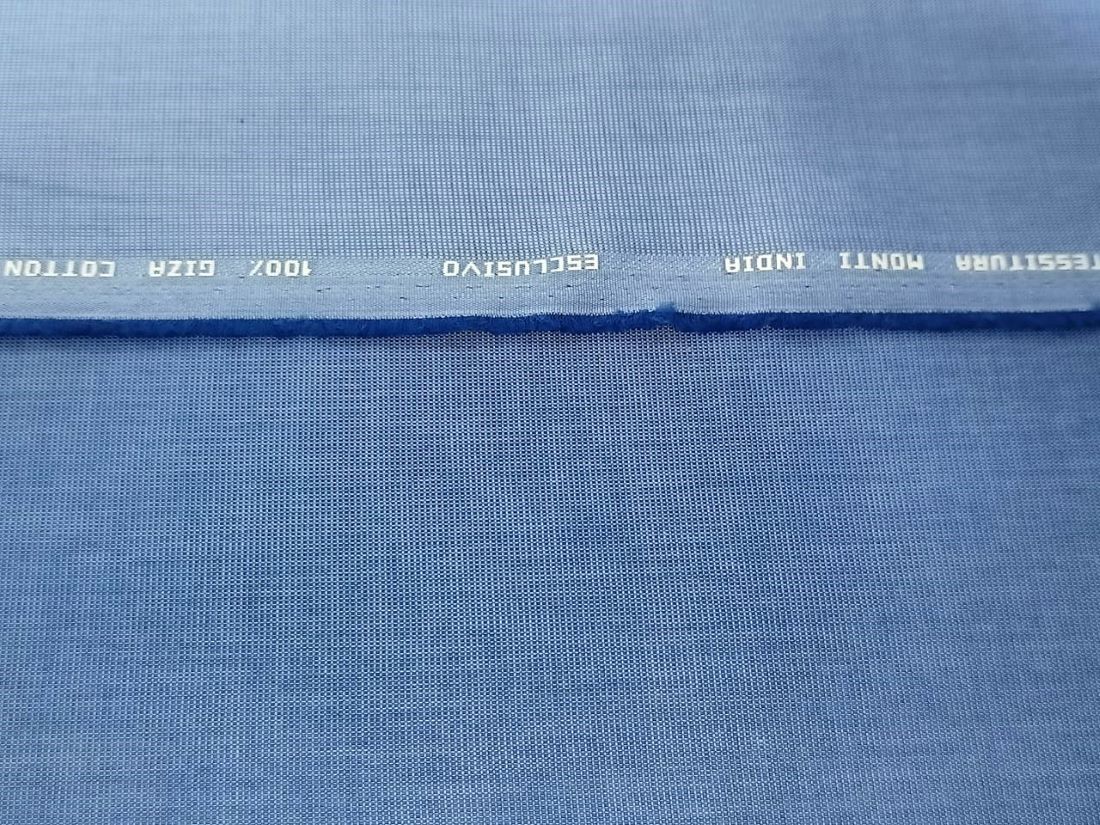 100% Cotton Italian Blue Colour pin point oxford 58" wide [12248]