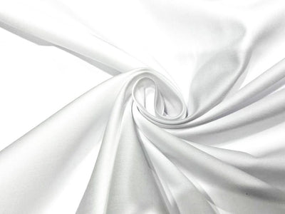 100% Cotton Italian White Colour Twill Shirting 58" wide [12245]