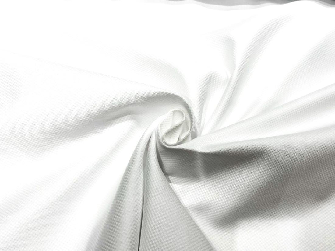 100% Cotton Italian Classic White Colour Dobby Fabric 58" wide [12247]