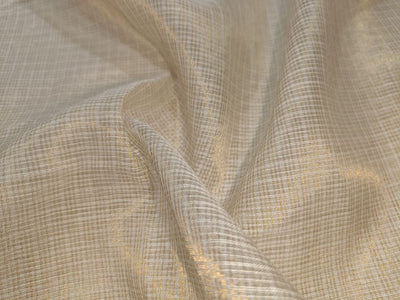 100%  Silk tissue plaids fabric 44" wide