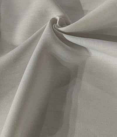 100% Linen premium heavy 25 lea white suiting fabric 54" wide [12738]