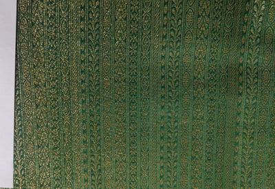 Silk Brocade fabric 44" wide BRO863 available in 3 colours [GREEN ,RED , NAVY]