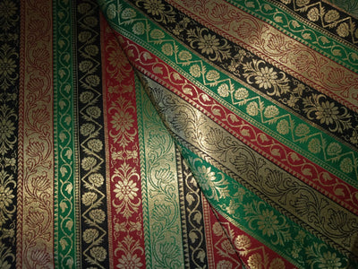 Silk Brocade jacquard fabric MULTI COLOR 44" wide BRO863[4]