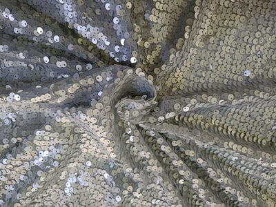 Net Fabric with silver color SEQUENCE lycra 58'' Wide