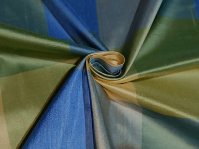 100% PURE SILK DUPIONI FABRIC PLAIDS 54" wide DUPC128[5]
