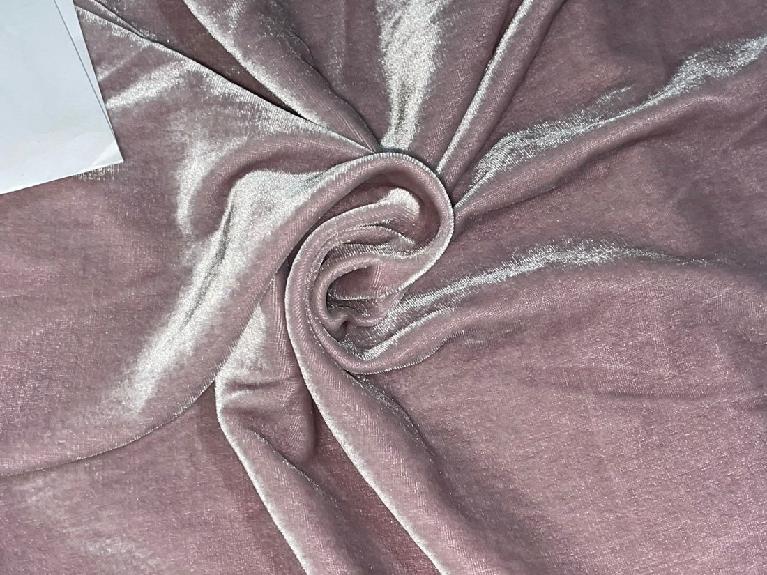 silk Velvet fabric lavender colour 44'' wide [12066]