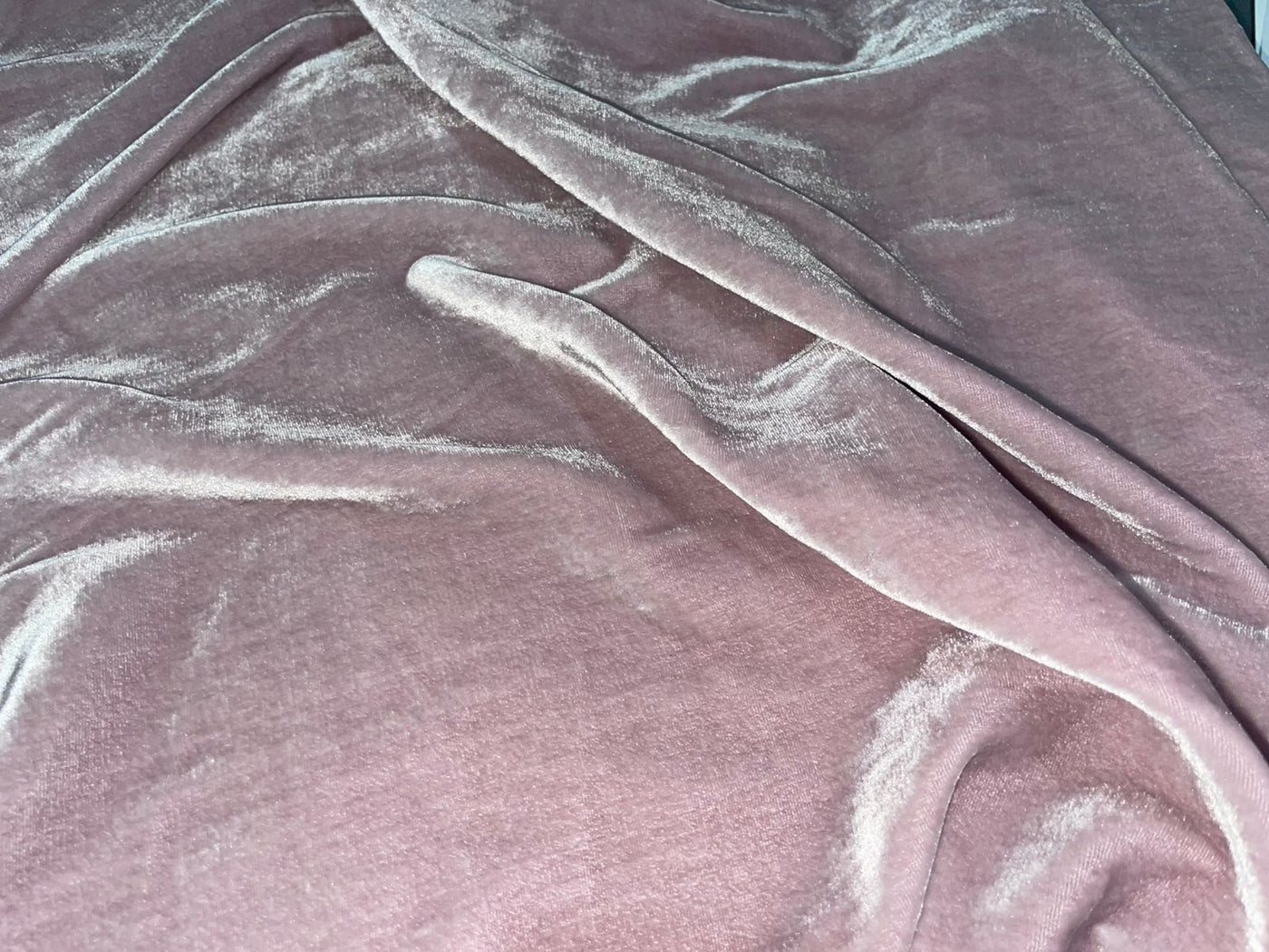 silk Velvet fabric lavender colour 44'' wide [12066]