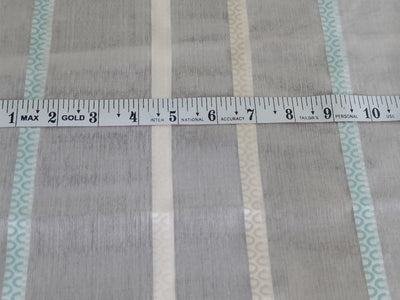 100% silk organza stripes fabric 54" wide