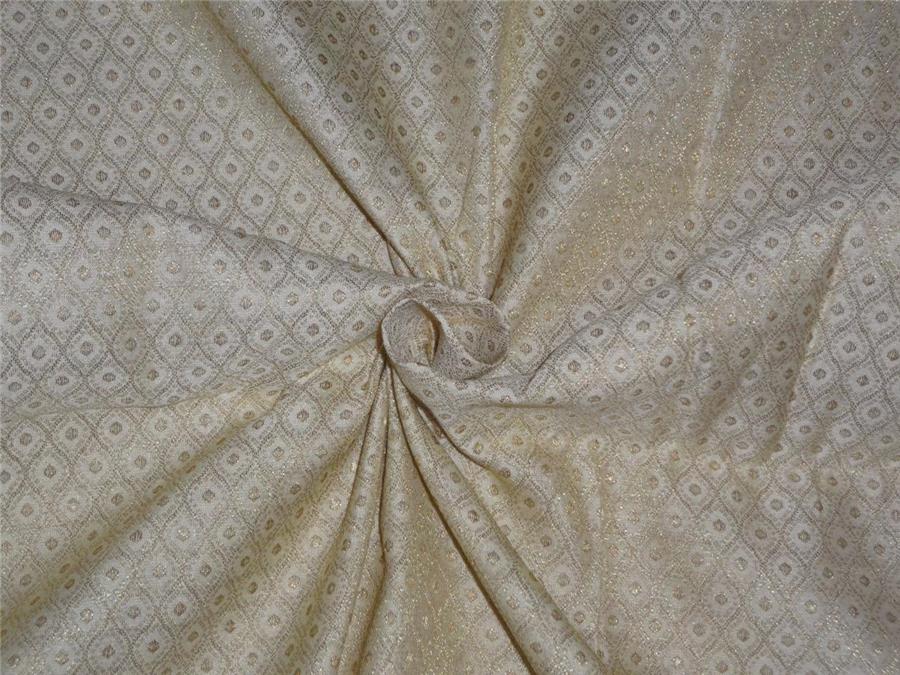 BROCADE CREAM X METALLIC GOLD COLOR 44" wide BRO63[1]