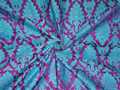 BROCADE~WIDTH 44 ~ PURPLE X BLUE COLOUR