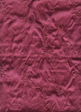 Silk Dupioni amethyst beaded embroidery 44" wide [490]