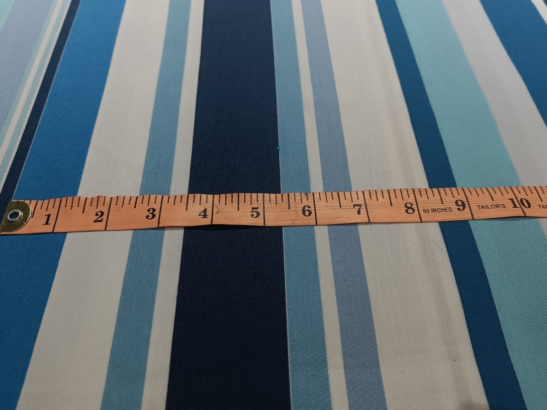 100% Cotton Poplin Lycra stripes 58" wide [12462/63/64]