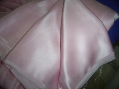 100% pure Silk Satin fabric baby pink colour 54" wide bpss_54satin