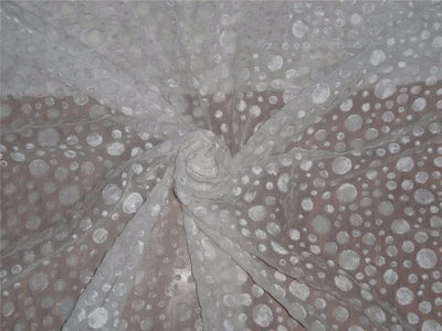 Natural Dyeable Devore Burnout Velvet fabric 44" wide [8134]