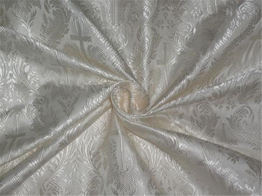 Brocade Fabric Ivory Color 44&quot;-vestment design