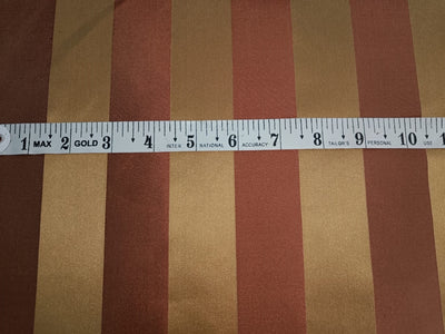 Taffeta dusty golden red and gold satin stripe 54" wide TAF#NEWS6[1]