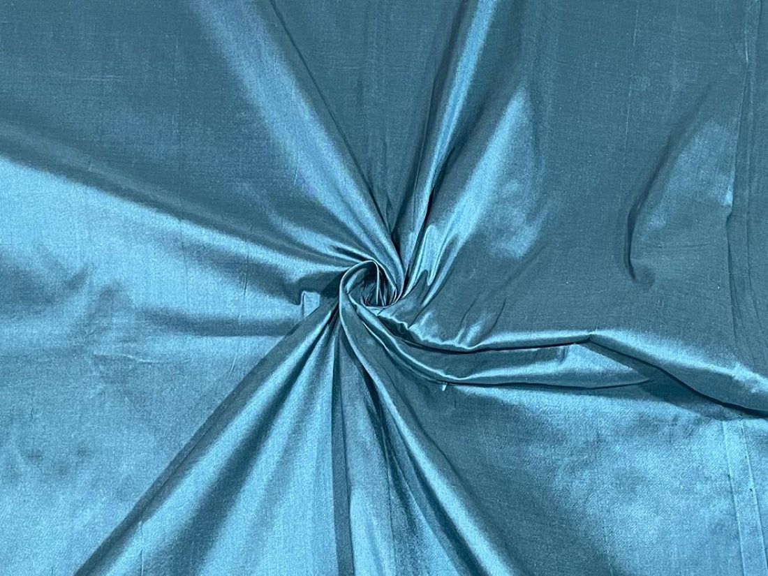 SILK Dupioni Fabric teal GREY COLOR 54" wide DUP361[4]