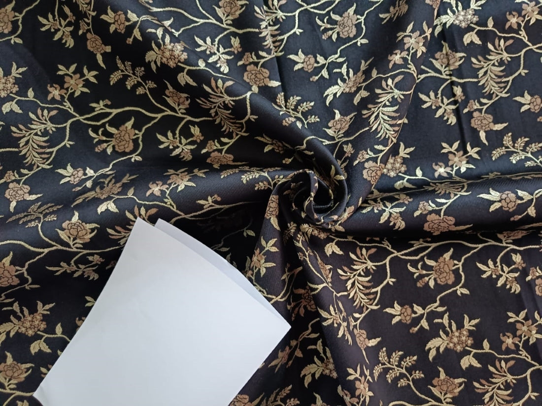 Silk Brocade floral fabric  44" wide BRO809[1]/[2]