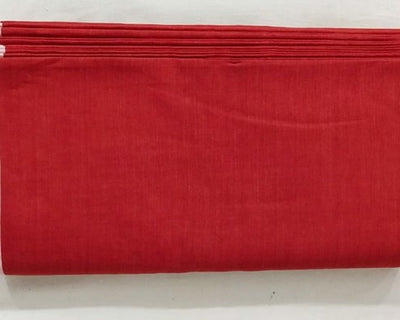 LINEN/ COTTON FABRIC 54" WIDE red COLOR