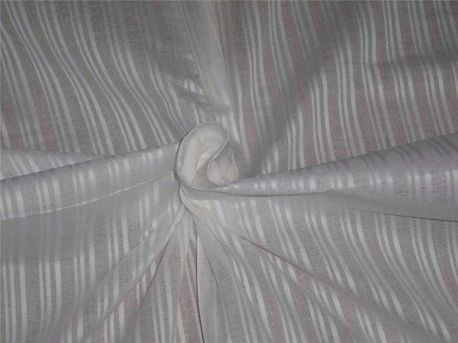 White cotton organdy fabric dobby design no.58 44" wide [8245]