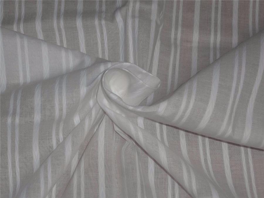 White cotton organdy fabric dobby design no.63 44" wide [8241]
