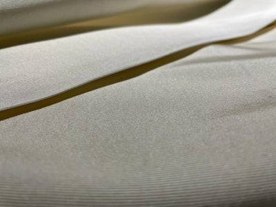 100% SILK Silk faille fabric, or silk grosgrain fabric white ivory 40 MOMME 58"